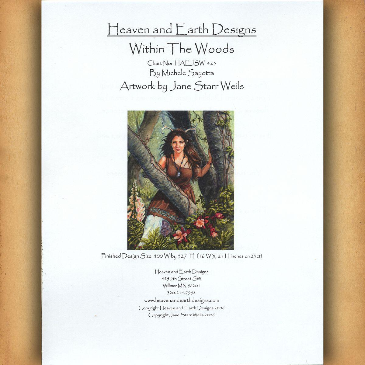 Within the Woods Cross Stitch Pattern - SHW-423 picture