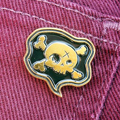 Pirate Talk Enamel Pin - *Clearance* - PIN-X142 picture