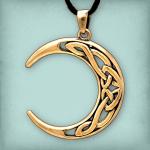 Bronze Celtic Moon Pendant - PBZ-330