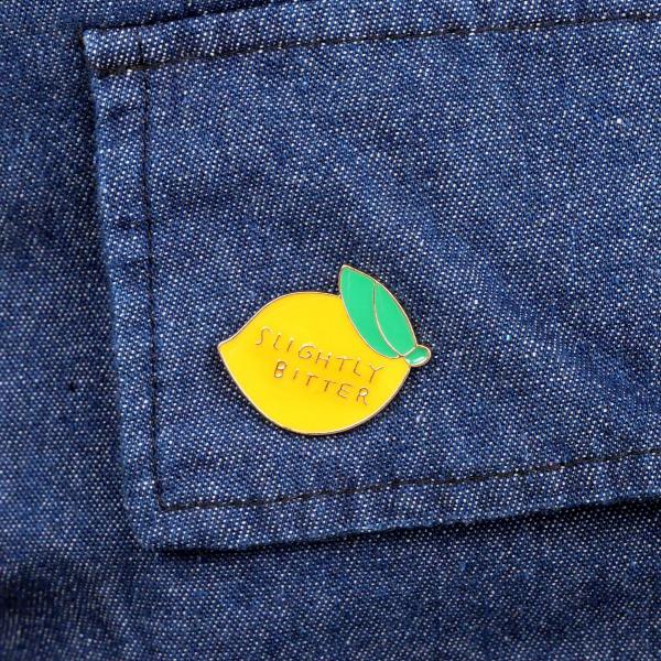 Slightly Bitter Lemon Enamel Pin - PIN-108 picture