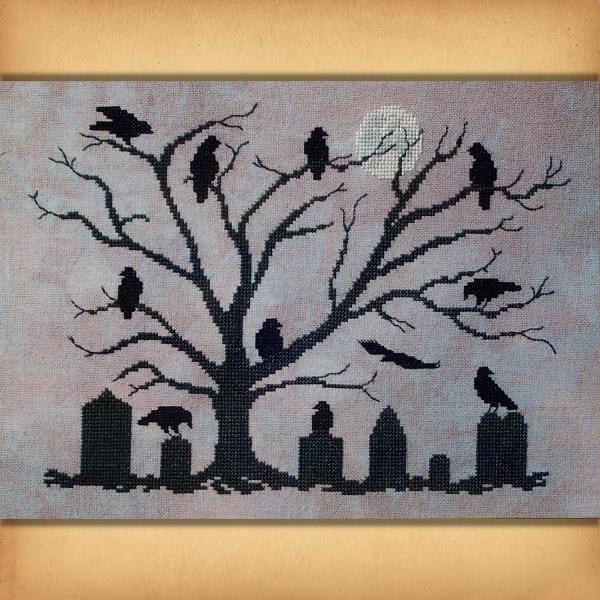 "The Mourning Tree" Cross Stitch Pattern - SWW-105 picture