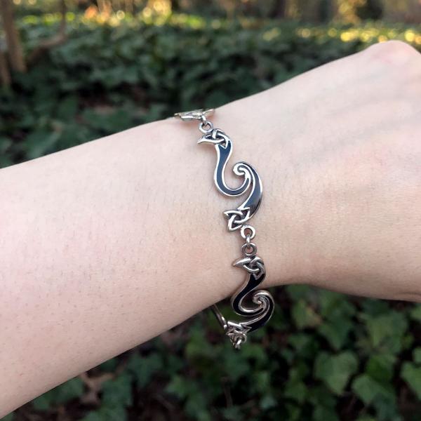 Silver Celtic Fire Bracelet - BRC-159 picture