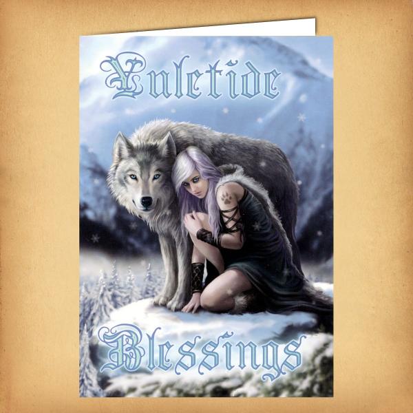 Winter Protector Yule Card - CRD-AN71 picture