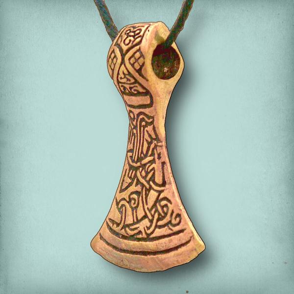 Bronze Celtic Axehead Pendant - PBZ-165 picture
