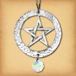 Pentacle Pewter Suncatcher - PEW-6071