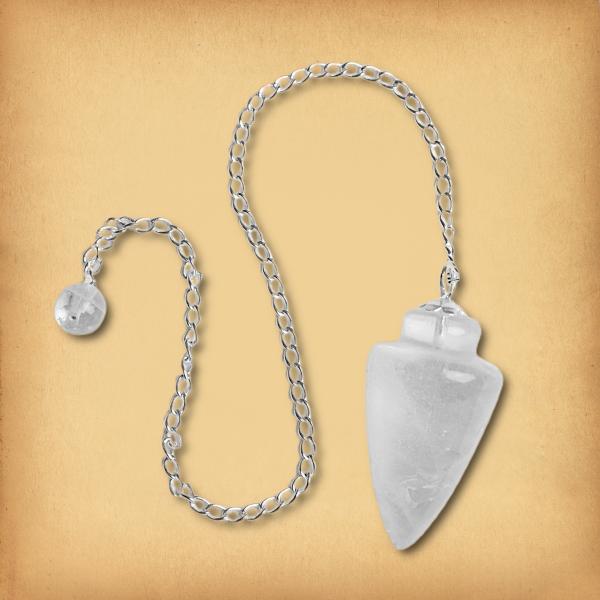Polished Clear Quartz Divination Pendulum - DIV-102
