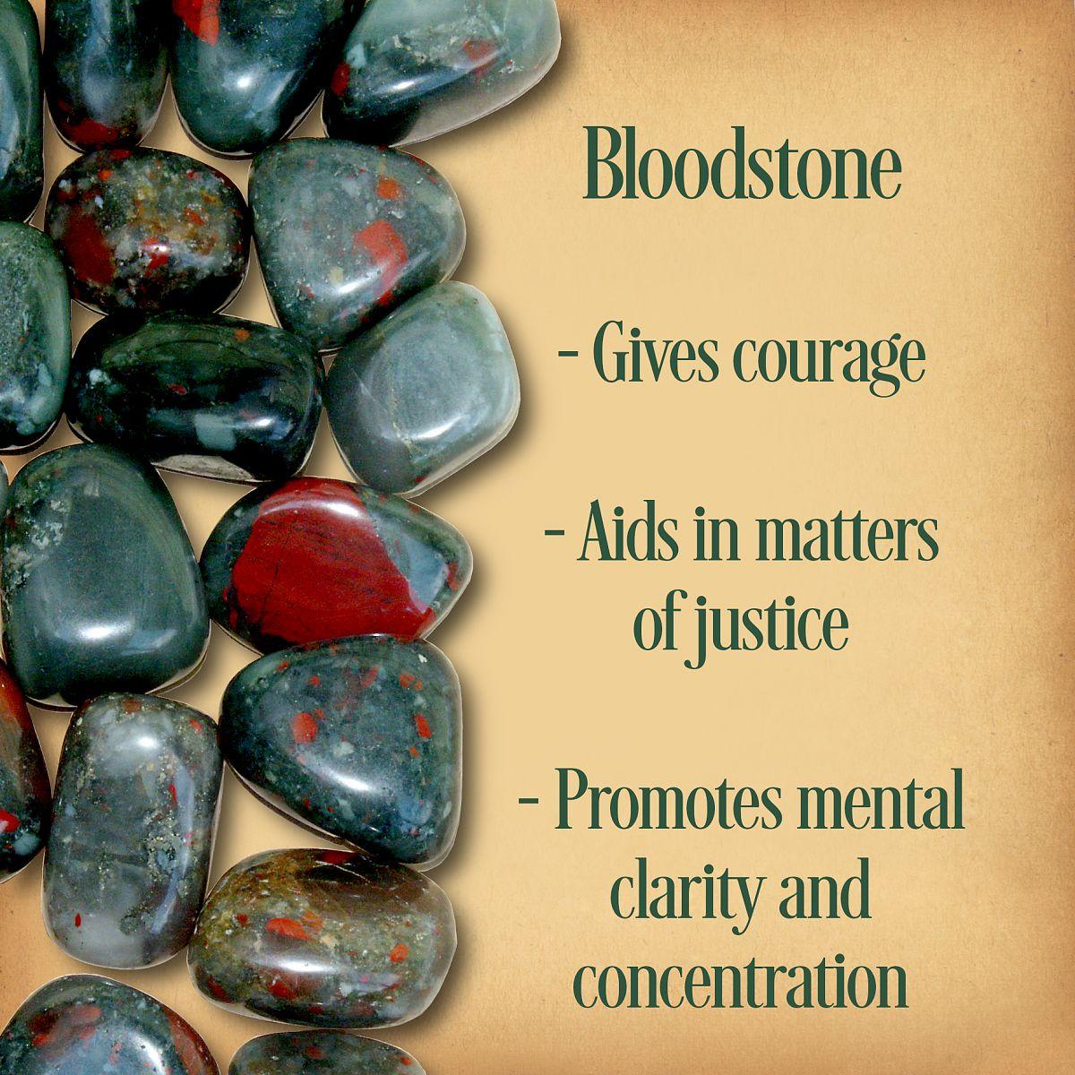 Bloodstone Tumbled Gemstones - CRY-BLD picture
