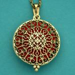 Rose Window Aromatherapy Locket - Bronze Tone - *Clearance* - PBM-AT5-B