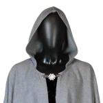 Smokey Gray Full Circle Cloak with Hood and Pockets - CLK-287
