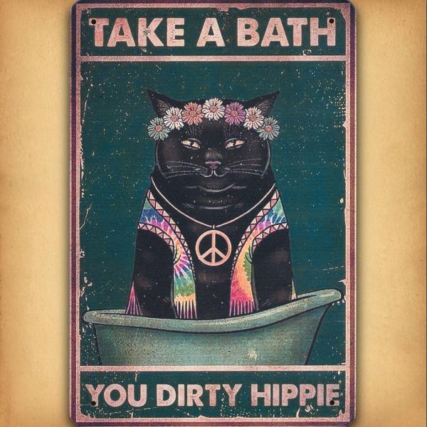 Dirty Hippie Tin Sign - TIN-A045 picture