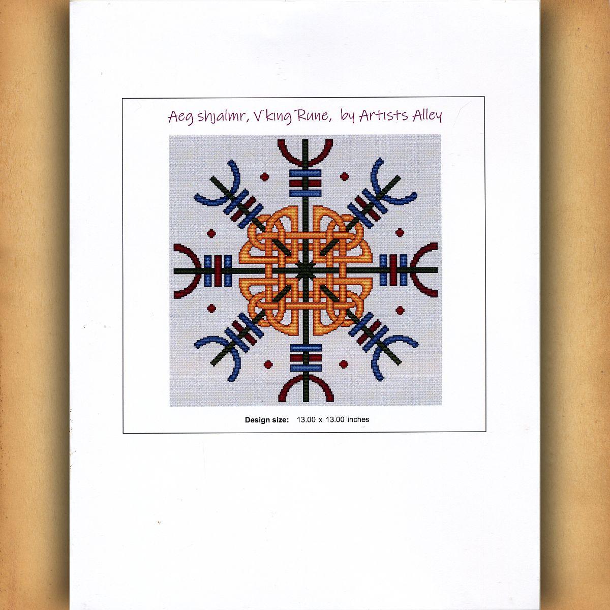 Aegishjalmr, Viking Rune Cross Stitch Pattern - SIA-061 picture