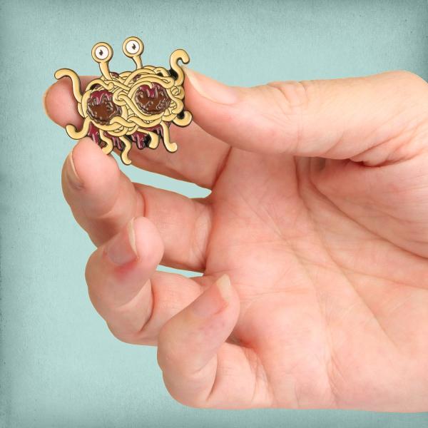 Flying Spaghetti Monster Enamel Pin - PIN-040 picture