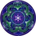 Nouveau Lotus Window Sticker - WST-S34