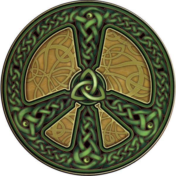 Celtic Peace Window Sticker - WST-S58