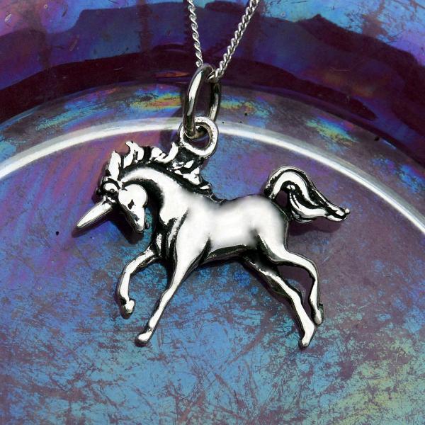 Silver Unicorn Pendant - PSS-128 picture