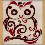 Starry Eyed Owl Cross Stitch Pattern - SIX-023