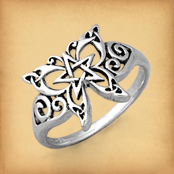 Silver Celtic Butterfly Ring - RSS-337