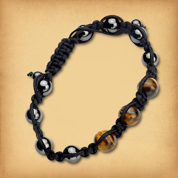 Tiger Eye Shamballa Bracelet - BRC-SBTE