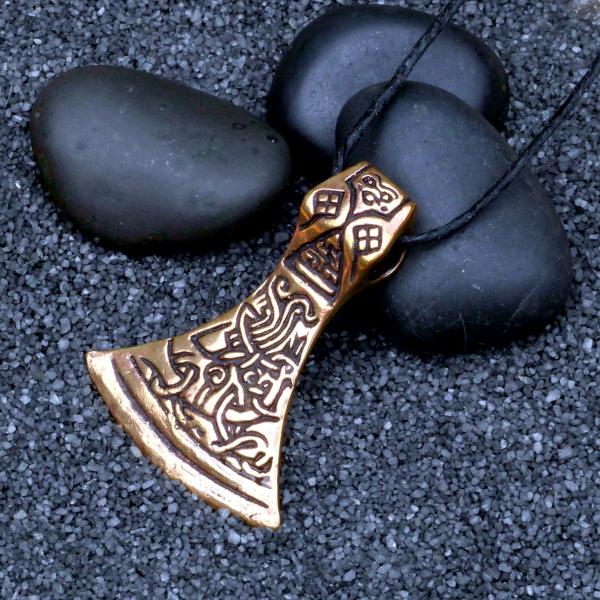 Bronze Celtic Axehead Pendant - PBZ-165 picture