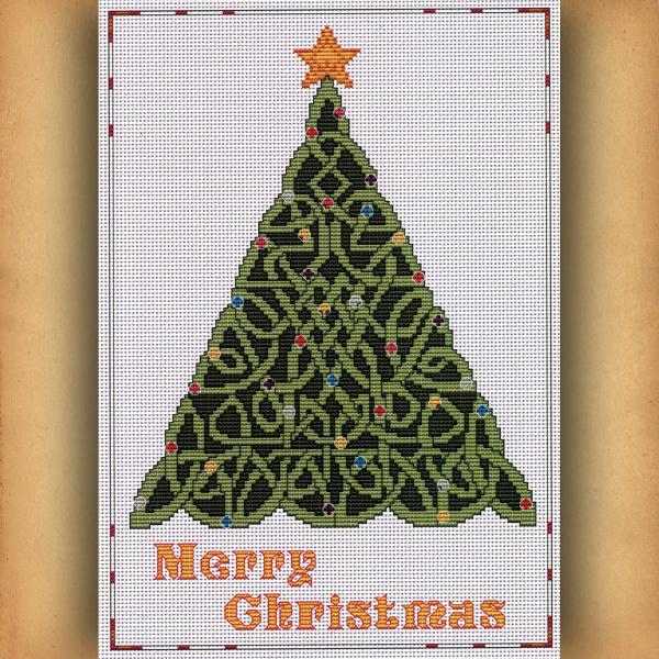 Celtic Christmas Tree Cross Stitch Pattern - SIA-727 picture