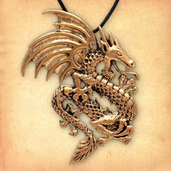 Bronze Dragon Pendant - PBZ-332