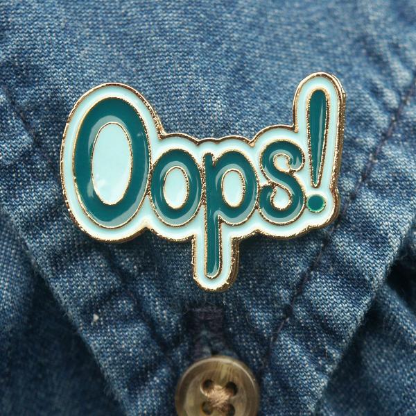 "Oops" Enamel Pin - PIN-070 picture