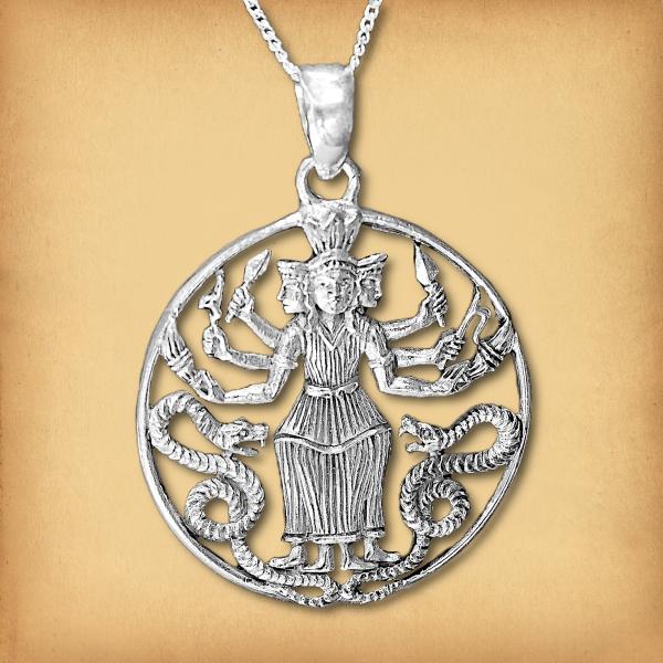 Silver Hecate Pendant - PSS-G320