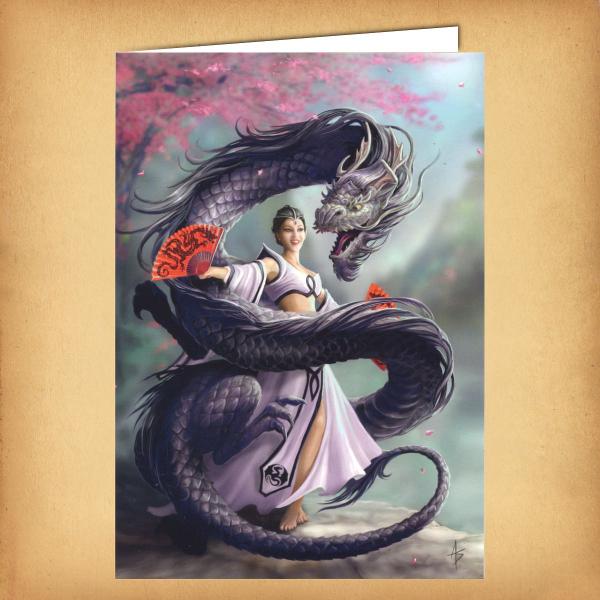 Dragon Dancer Greeting Card - CRD-AN63 picture