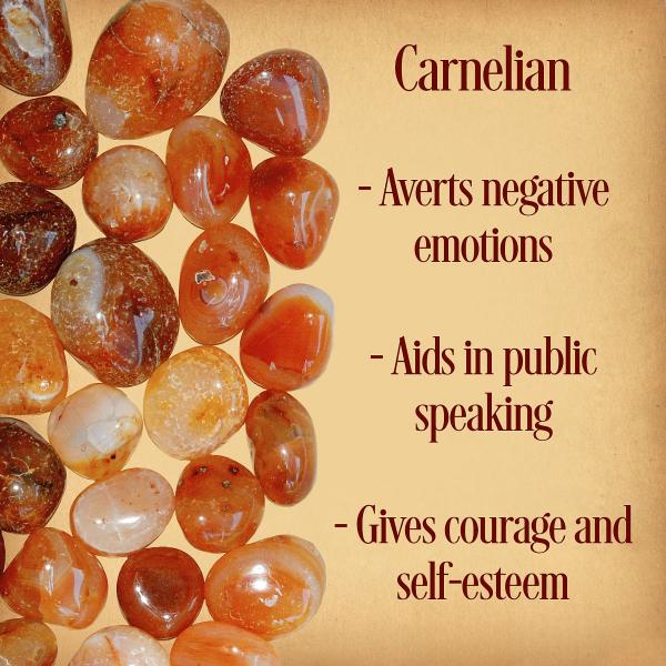 Carnelian Tumbled Gemstones - CRY-CAR picture