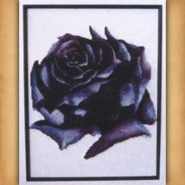Dark Rose Cross Stitch Pattern - SIW-683