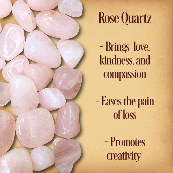 Rose Quartz Tumbled Gemstones - CRY-RQZ picture