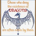 "Deny Dragons" Cross Stitch Pattern - SIA-786