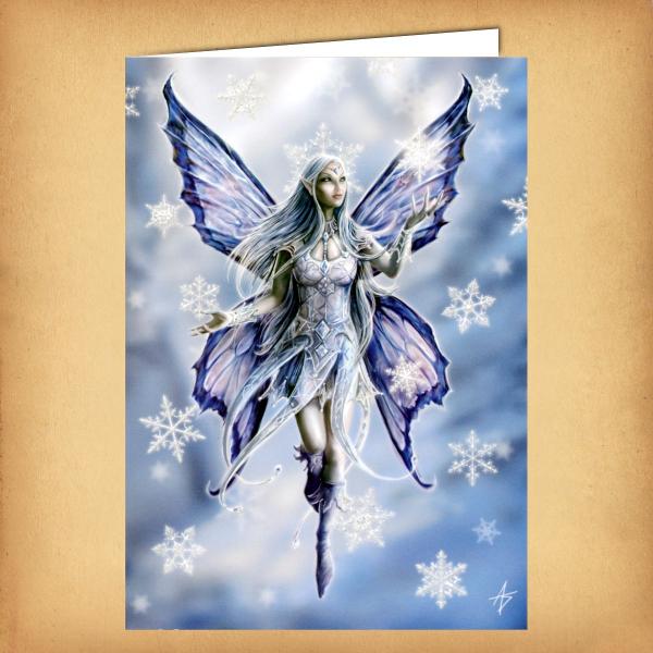 Snowflake Fairy Yule Card - CRD-AN10 picture