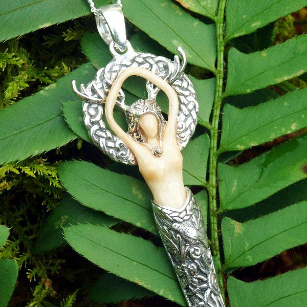 Small Silver Forest Goddess Pendant - PSS-G100S picture