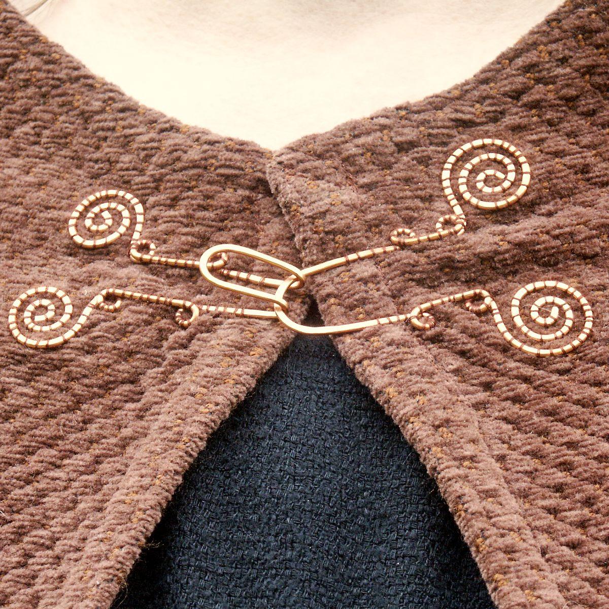 Brown Upholstery Fabric Half-Circle Cloak - CLK-093 picture