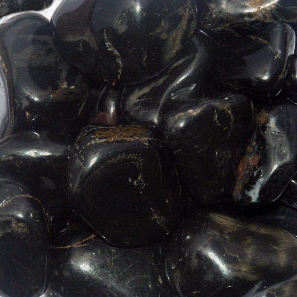 Tumbled Black Onyx Gemstones - CRY-ONX