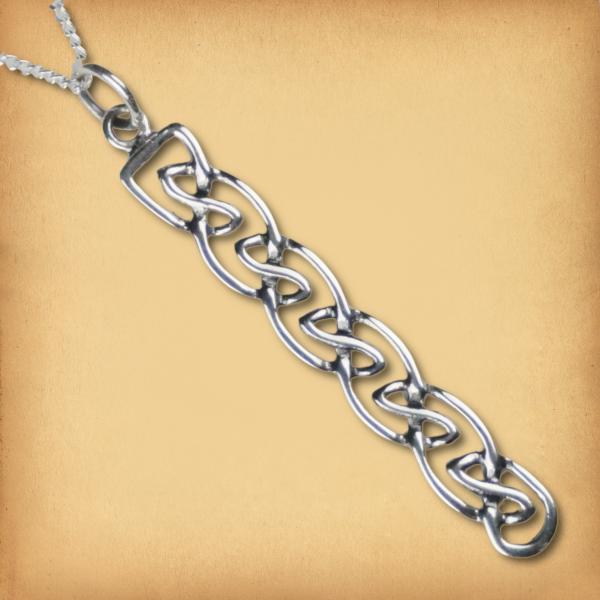 Silver Celtic Braid Pendant - PSS-609