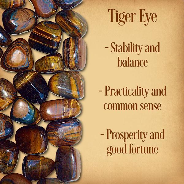 Tiger Eye Tumbled Gemstones - CRY-TIG picture