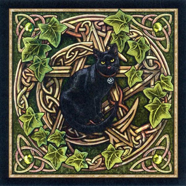 Cat Pentagram Cross Stitch Pattern - SHP-055