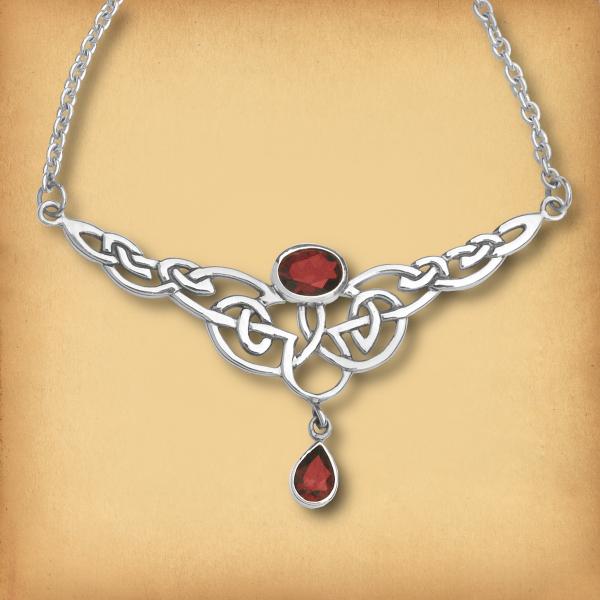 Silver Celtic Passion Necklace - NEC-259