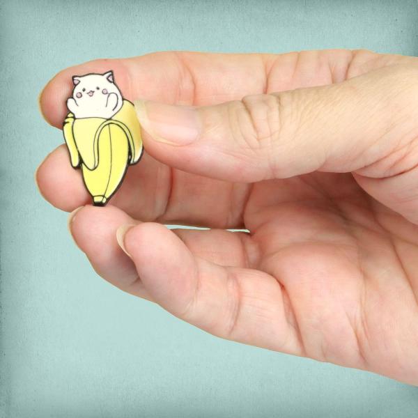 Bananya Cat Enamel Pin - PIN-128 picture