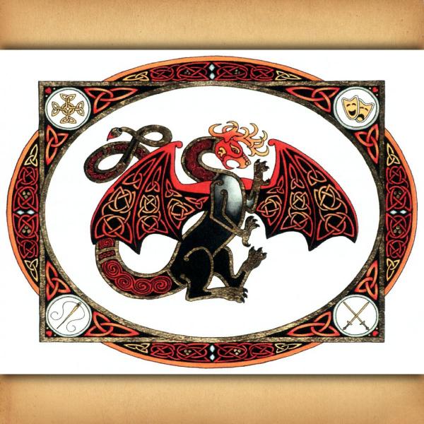 "Dragon Fire" Cross Stitch Pattern - SHB-085 picture