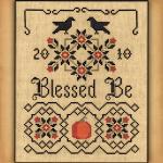 Blessed Be Sampler Cross Stitch Pattern - SIP-183