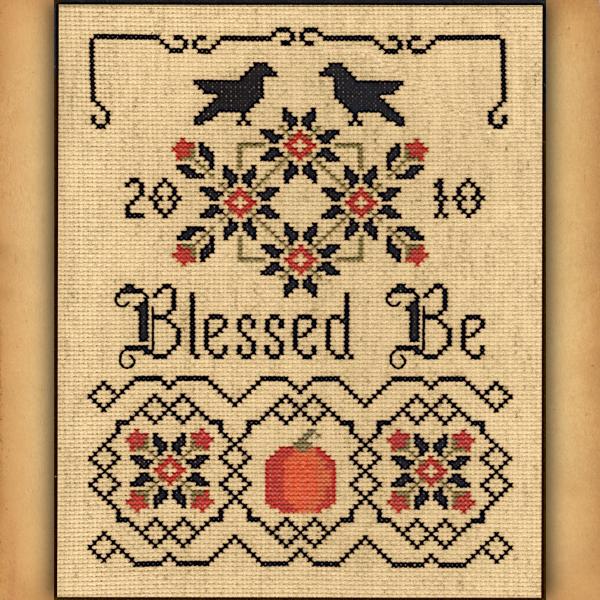 Blessed Be Sampler Cross Stitch Pattern - SIP-183