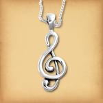 Silver Music Pendant - PSS-9345