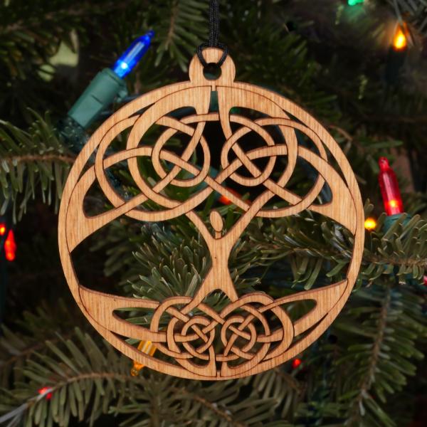 Tree of Life Wooden Yule Ornament - ORN-D01