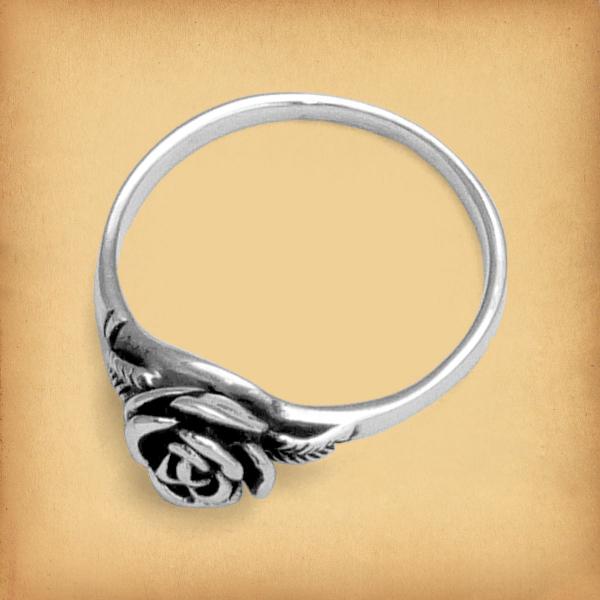 Silver Rose Ring - RSS-2875 picture