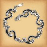 Silver Celtic Fire Bracelet - BRC-159