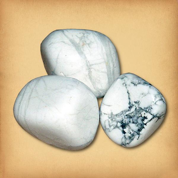 Howlite Tumbled Gemstones - CRY-HOW picture