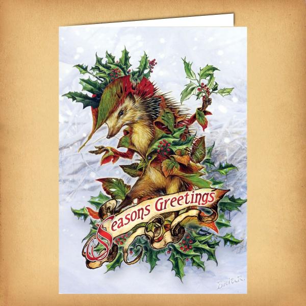 Mr. Hedgely Yule Card - CRD-BY27 picture